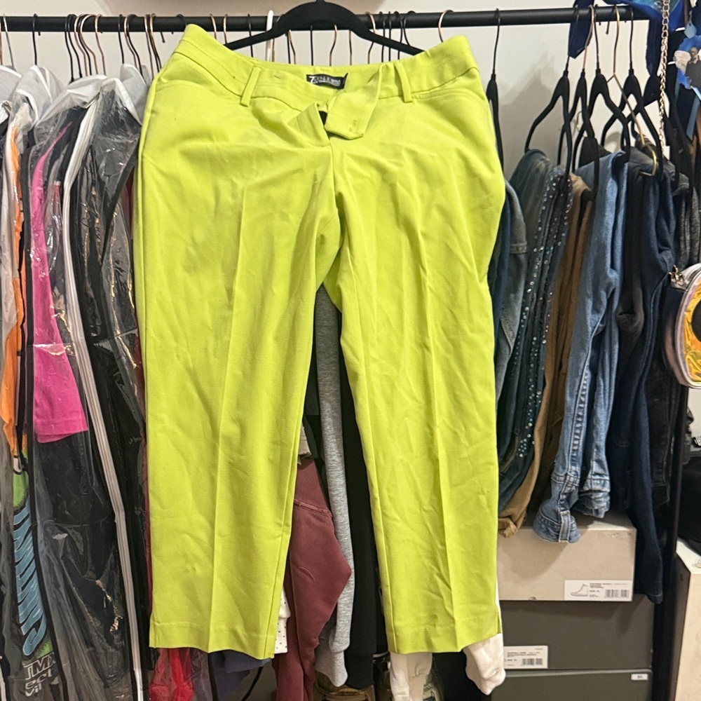 Vibrant Green Women's Straight Leg Jeans